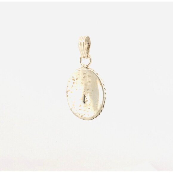 Vintage Sterling Silver 925 Turquoise Oval Pendant, No Chain, 9.0g Southwestern - Picture 3 of 10